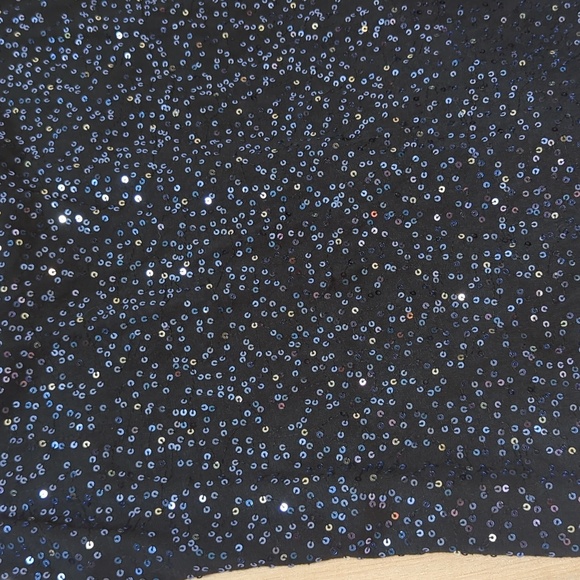 Express Black Silver Shimmer Sparkle Sleeveless Bodycon Holiday Dress xSmall - Picture 2 of 2